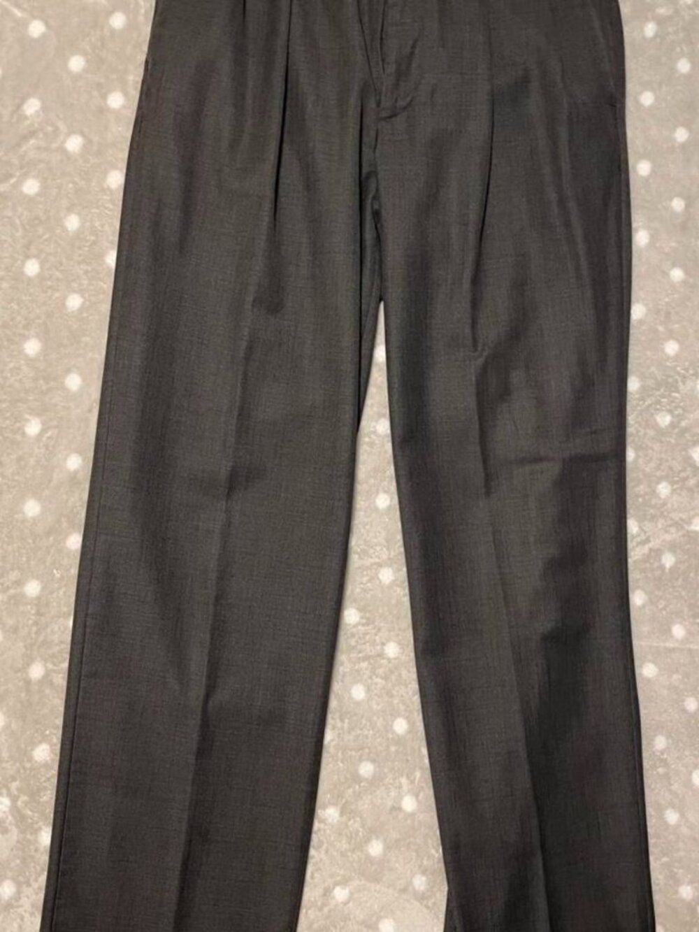 AXIST Men's Charcoal Polyester Dress Pants